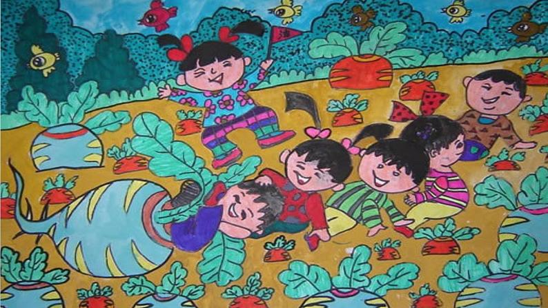 湘美版 美术一年级上册 16. 手拉手好朋友 课件第7页