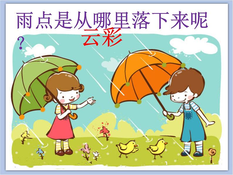 美术冀美版小学一年级下册17《下雨了》课件第3页