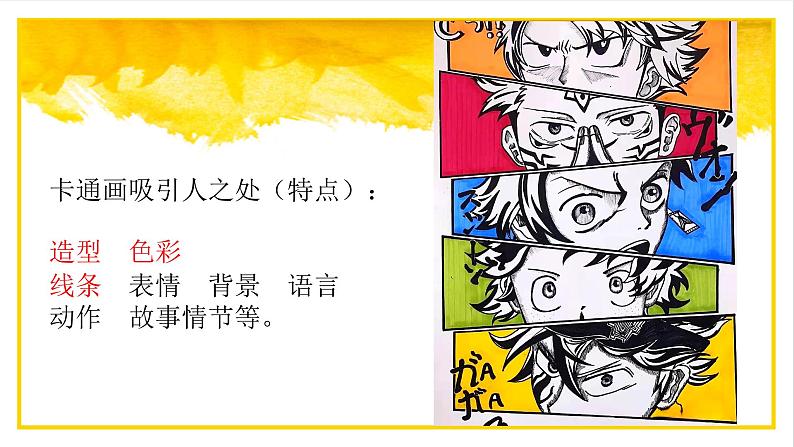 小学美术四年级下册第八课《我画的动漫形象》课件PPT+教案06