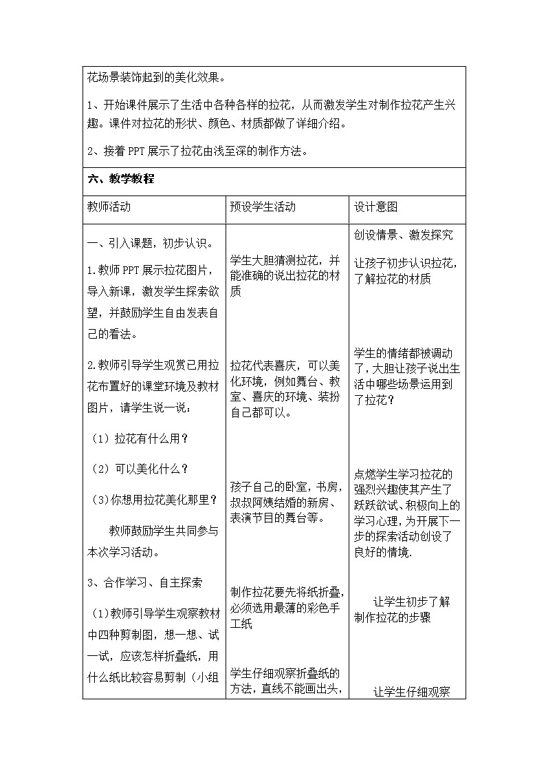 美术一年级上册人美版 第14课 多彩的拉花(5)（教案）03