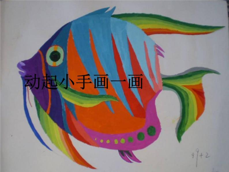 美术一年级上册人美版 第17课 谁画的鱼最大(3)（课件）07