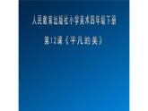 人教版小學(xué)四年級美術(shù)下冊  12.  平凡的美  課件
