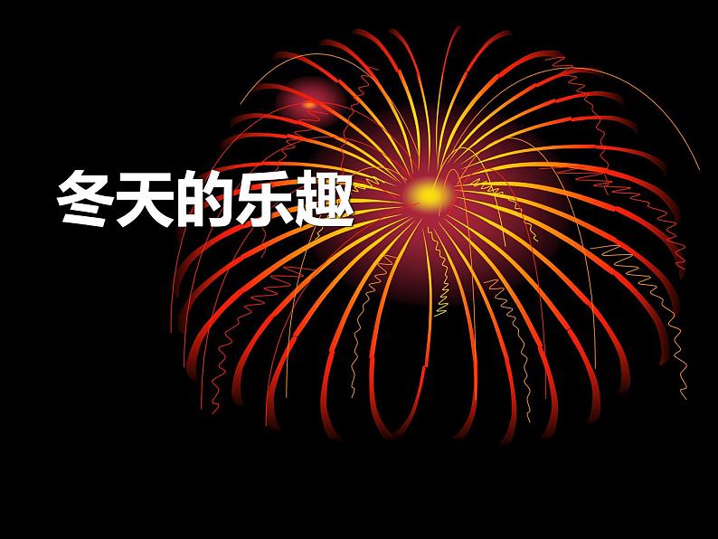 5.16冬日的乐趣 课件第1页