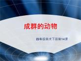嶺南版美術(shù)四年級(jí)下冊(cè) 14.成群的動(dòng)物 課件 教案 (4)