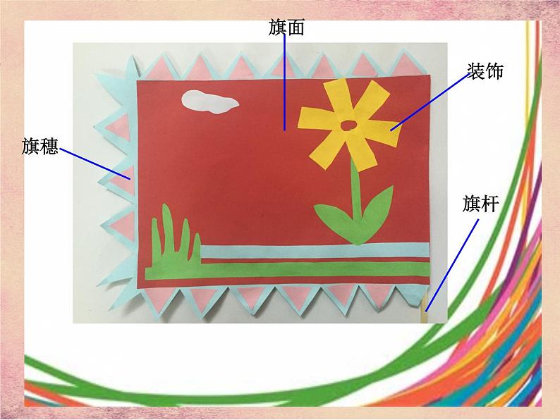 小学一年级上册美术课件-第11课节日的小彩旗岭南版(18张)ppt课件08