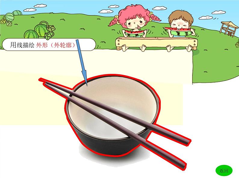 湘美版 美术三年级上册 8.线描外形(2)(课件)第5页