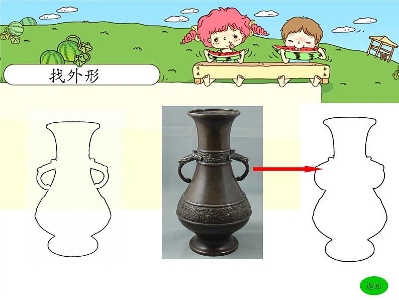 湘美版 美术三年级上册 8.线描外形(2)(课件)第7页