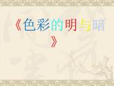 色彩的明與暗PPT課件免費下載