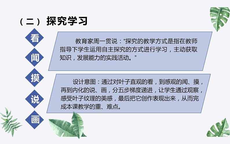 人教版二年级美术下册   8.叶子上的小“血管”课件PPT第8页