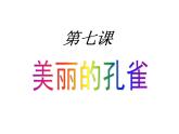 人教版二年級美術(shù)下冊課件-第7課　美麗的·孔雀
