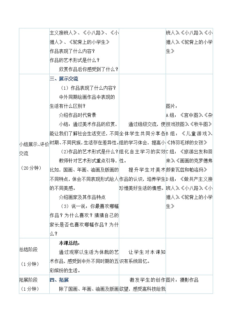 人教版二年级下册美术教案－第20课《五彩缤纷的生活》03