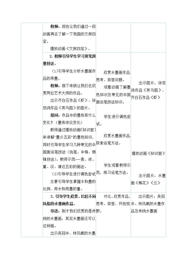 人教版三年级下册美术教案第1课《水墨游戏》03