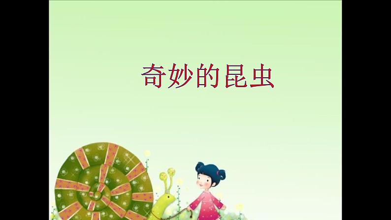 浙美版小学美术一年级下册   19.奇妙的昆虫  课件第1页