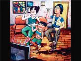 2022年小學(xué)生美術(shù)12.我和我的親人冀美版(10張)ppt課件