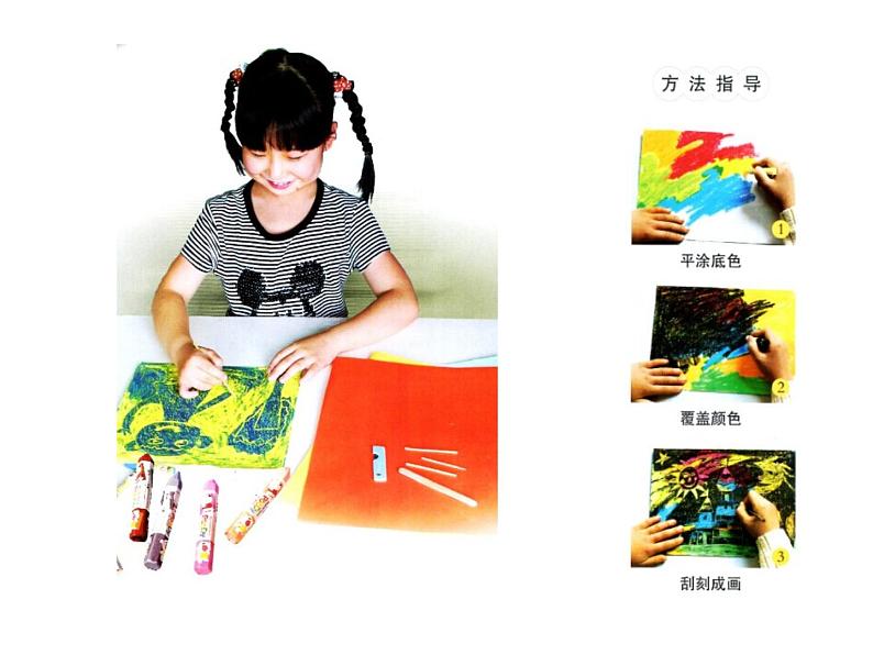 2022年小学生美术13.刮出来的画冀美版(13张)ppt课件03