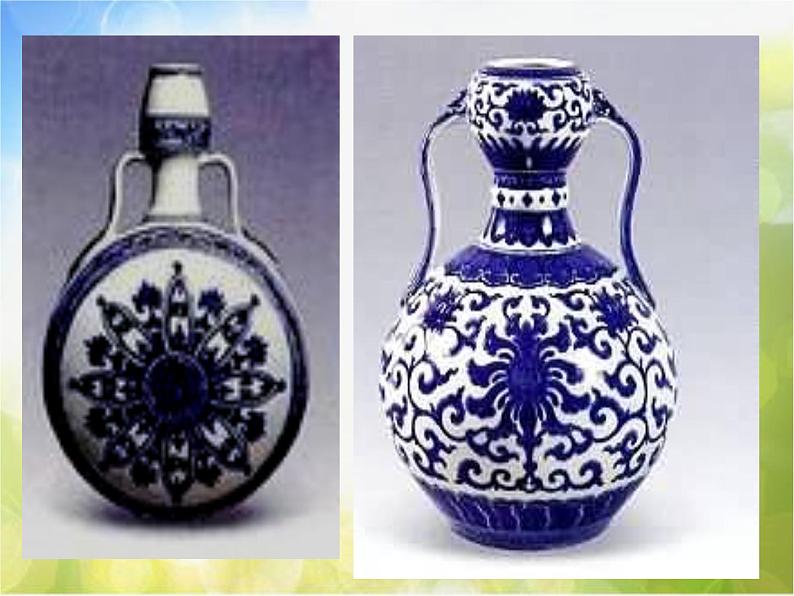 2022年小学生美术18.画青花纹饰赣美版(20张)ppt课件05