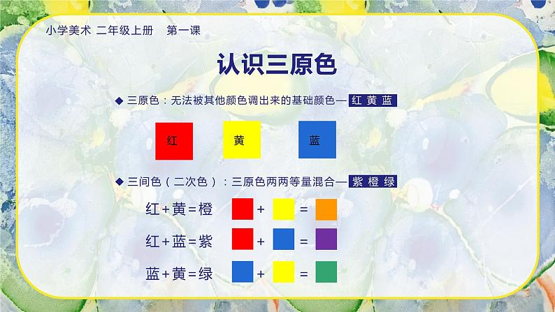 美术人教版二年级上册 第1课《流动的颜色》课件+教学设计04