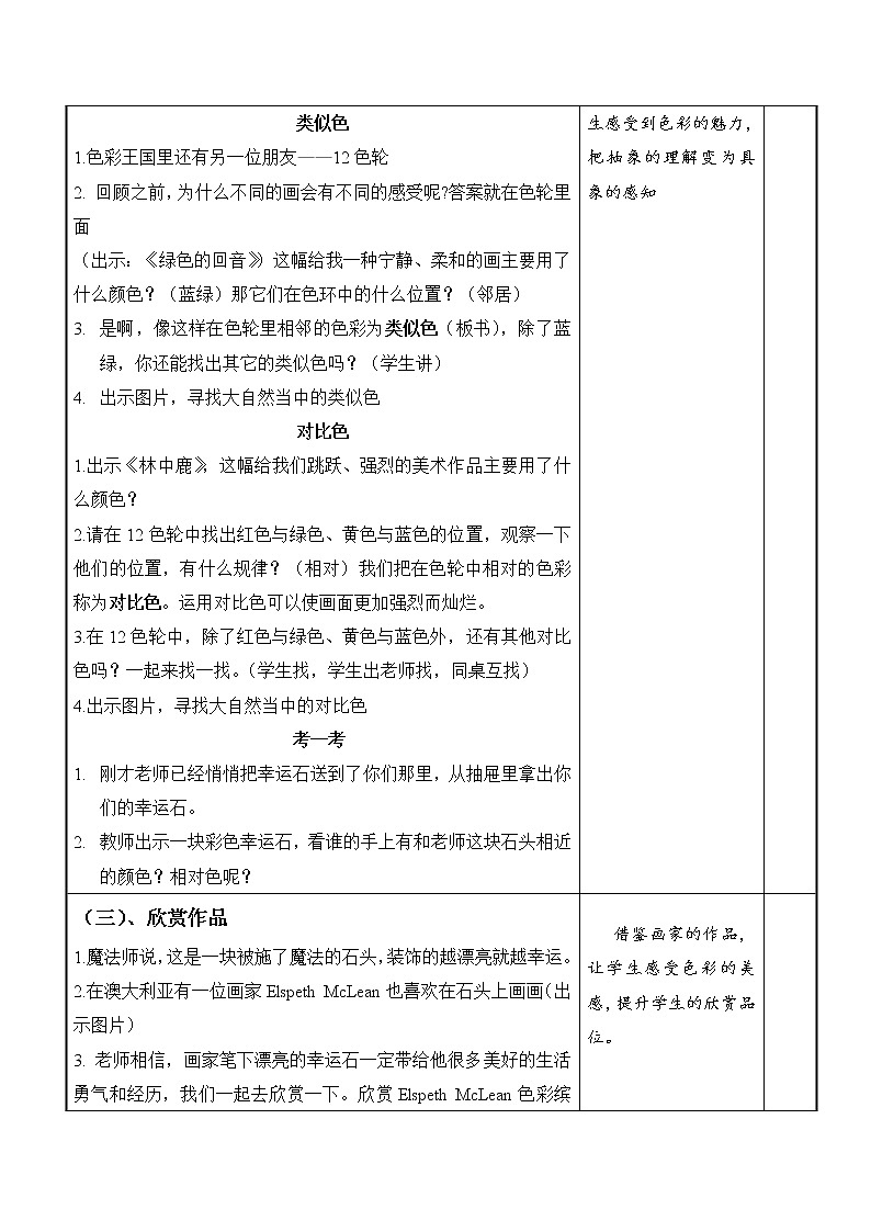 五年级上册美术教案-第15课 色彩的世界丨浙美版第2页