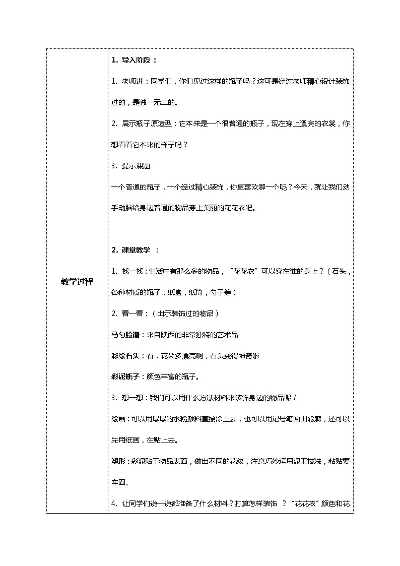 美术人教版二年级上册 第6课《花花衣》课件+教案02