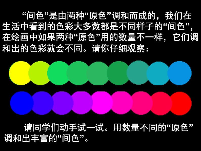 《绿色和紫色的画》课件第4页