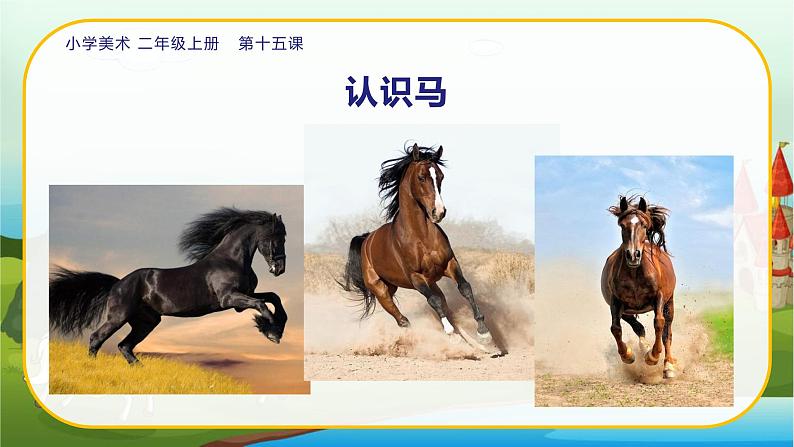 美术人教版二年级上册 第15课《我和马儿在一起》课件+教案06