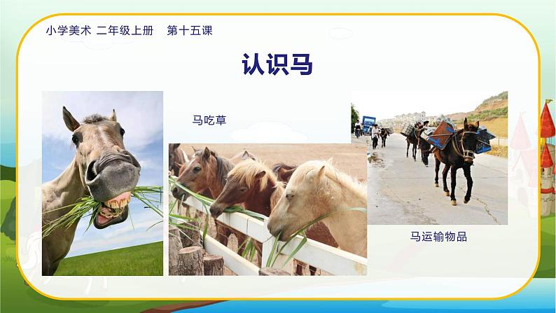 美术人教版二年级上册 第15课《我和马儿在一起》课件+教案07