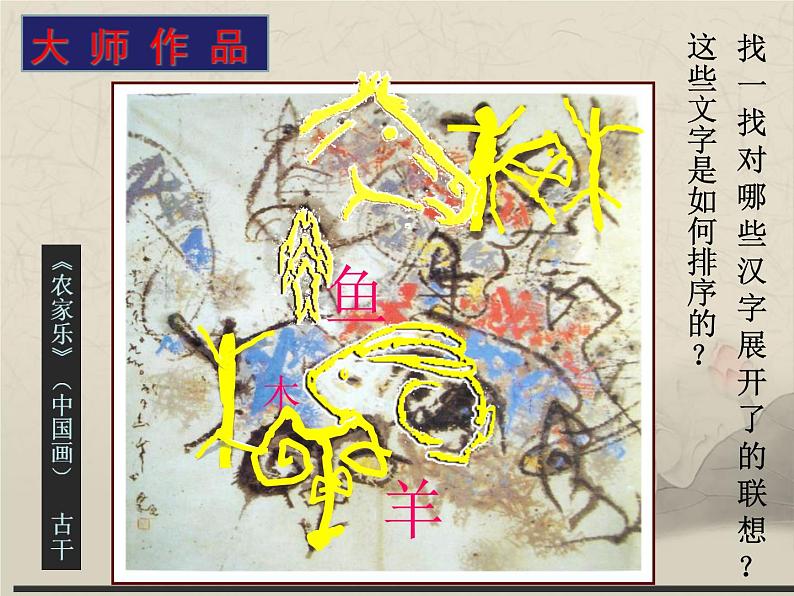 小学美术人美版 四年级下册 12汉字的联想 课件第5页