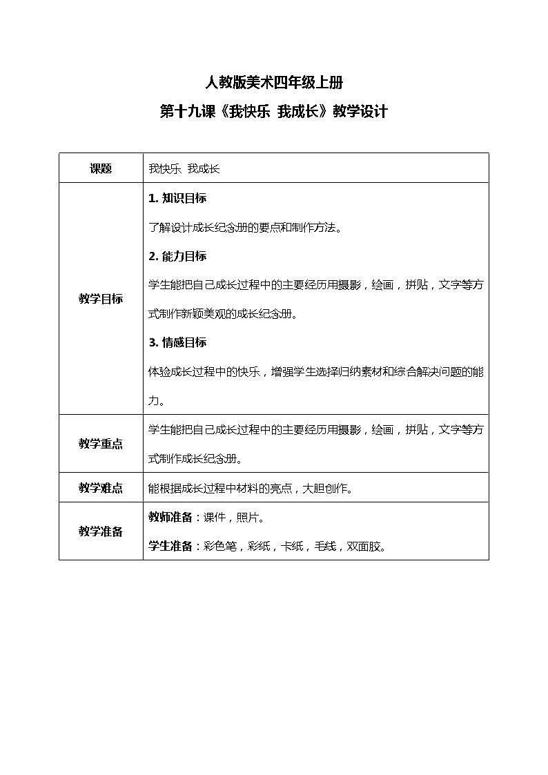 第19课《我快乐 我成长》课件PPT+教案01
