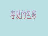 赣美版二下4.春夏的色彩 课件