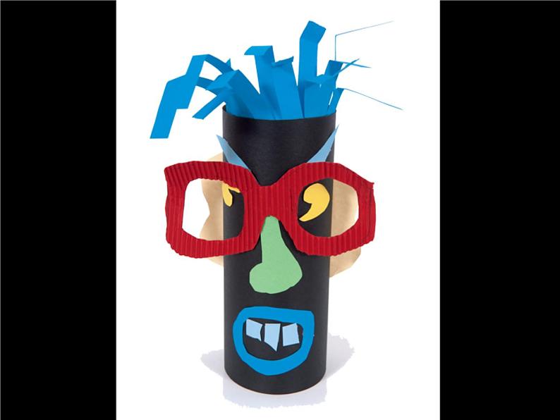 冀美版小学美术四下 8.纸筒人 课件04