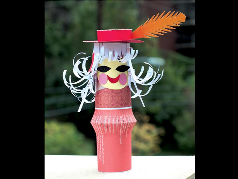 冀美版小学美术四下 8.纸筒人 课件06