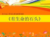 六年級下冊美術(shù)課件－15.有生命的石頭｜蘇少版