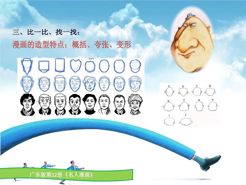 六年级下册美术课件第7课 名人漫画｜岭南版 （11张PPT）05
