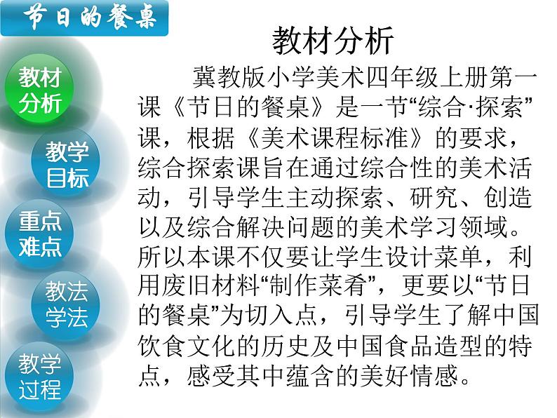 冀美版小学美术四下 5.节日的餐桌 课件第3页