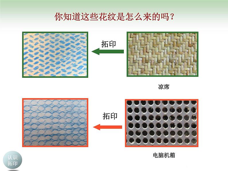 湘美版小学美术一下 9.有趣的拓印 课件第3页