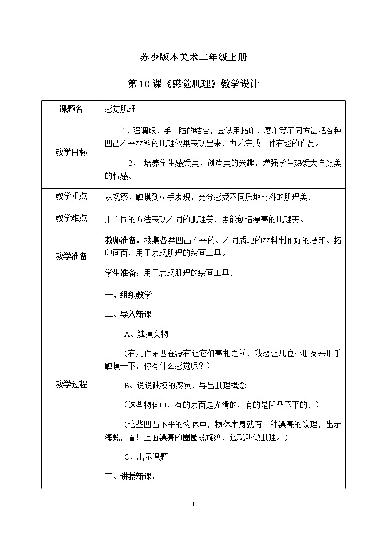 第10课《感觉肌理》课件PPT+教案01