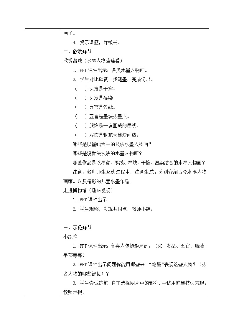 第10课《水墨画人物》课件PPT+教学设计02