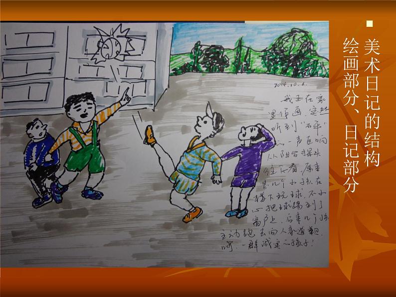 赣美版四年级美术上册第06课 我的美术日记 课件04