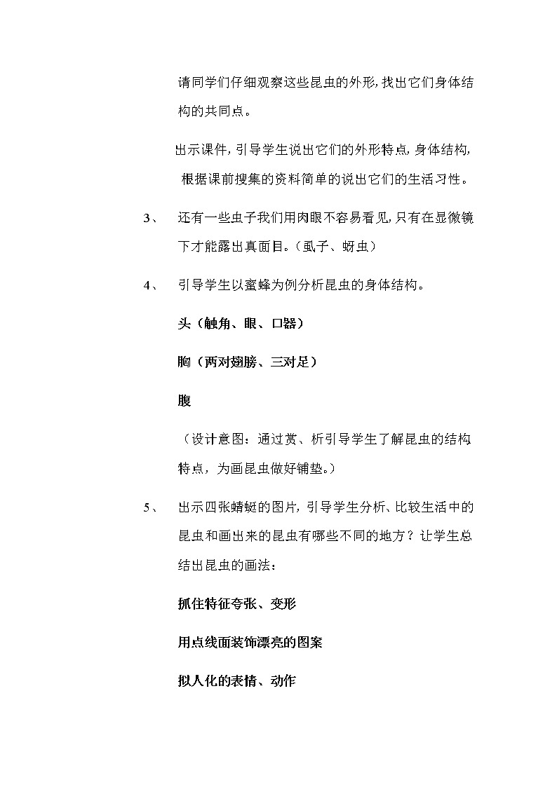 二年级美术下册教案-第14课　虫虫虫（一）8-苏少版03