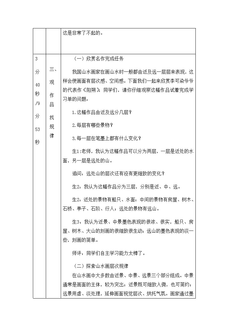 六年级上册美术教案-中国画——山水画法 人美版（北京）03