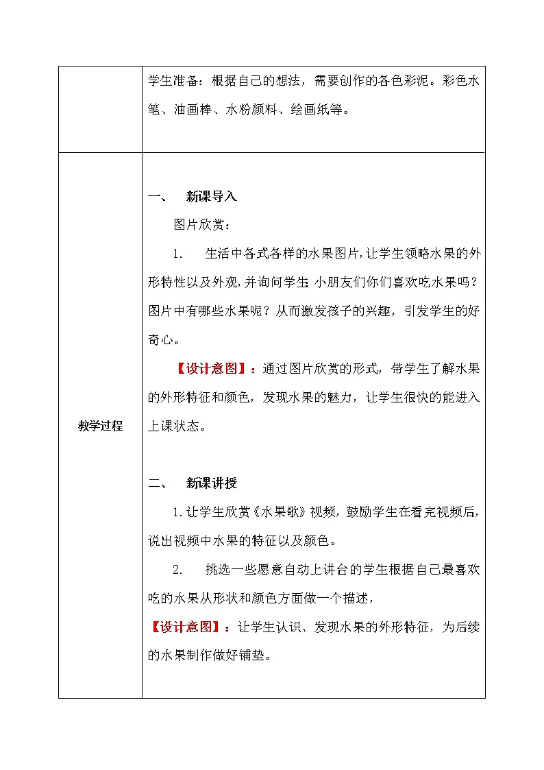人教版1下美术《各式各样的水果》课件+教案02