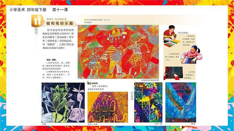 美术岭南版四年级下册第十一课 《蜡和笔的乐趣》课件＋教案03