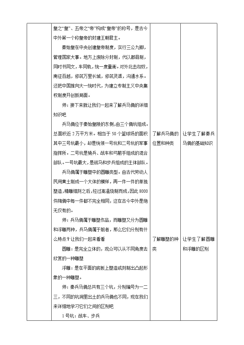 人教版四下美术  第20课《珍爱国宝——秦始皇陵及兵马俑》（课件+教案）02
