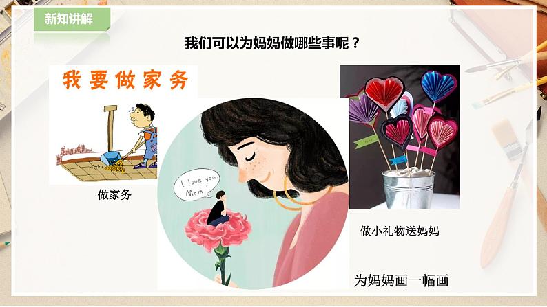 【人教版】一下美术  第12课《妈妈的节日》（课件+教案）07