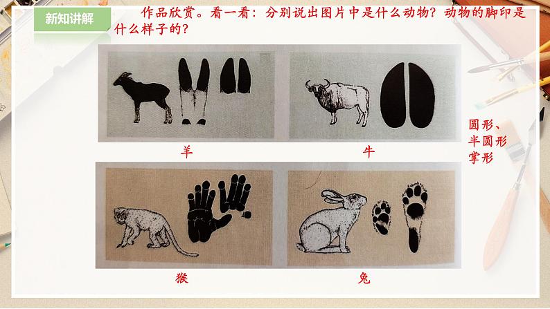 人教版 美术 二年级下册 第十课《脚印的联想》课件第4页