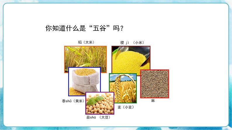 人教版小学四年级美术下册《“五谷”作画》精品课件内嵌视频05