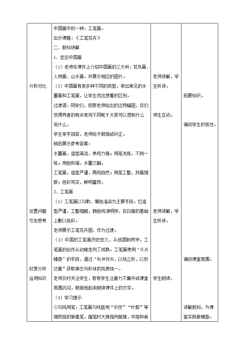 第七课 工笔花卉 课件+教案02