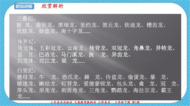 人美版美术三年级下册第一课《恐龙世界》课件第6页