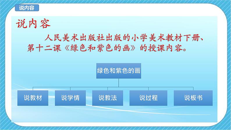 人美版美术三年级下册第十二课《绿色和紫色的画》说课稿第3页