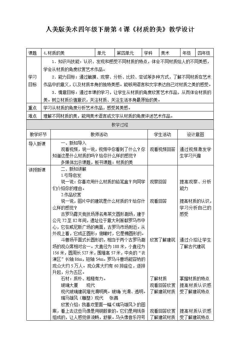 第四课《材质的美》课件+教案+说课课件+说课稿+素材01